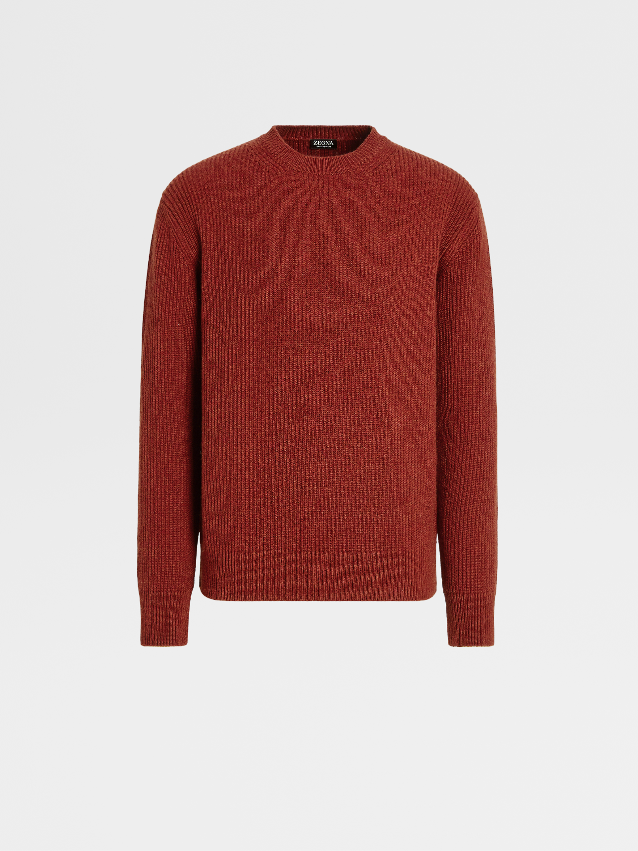 Cuello Redondo en Oasi Cashmere Color Rojo Oscuro Mixto